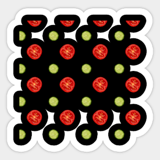 Tomato pattern Sticker